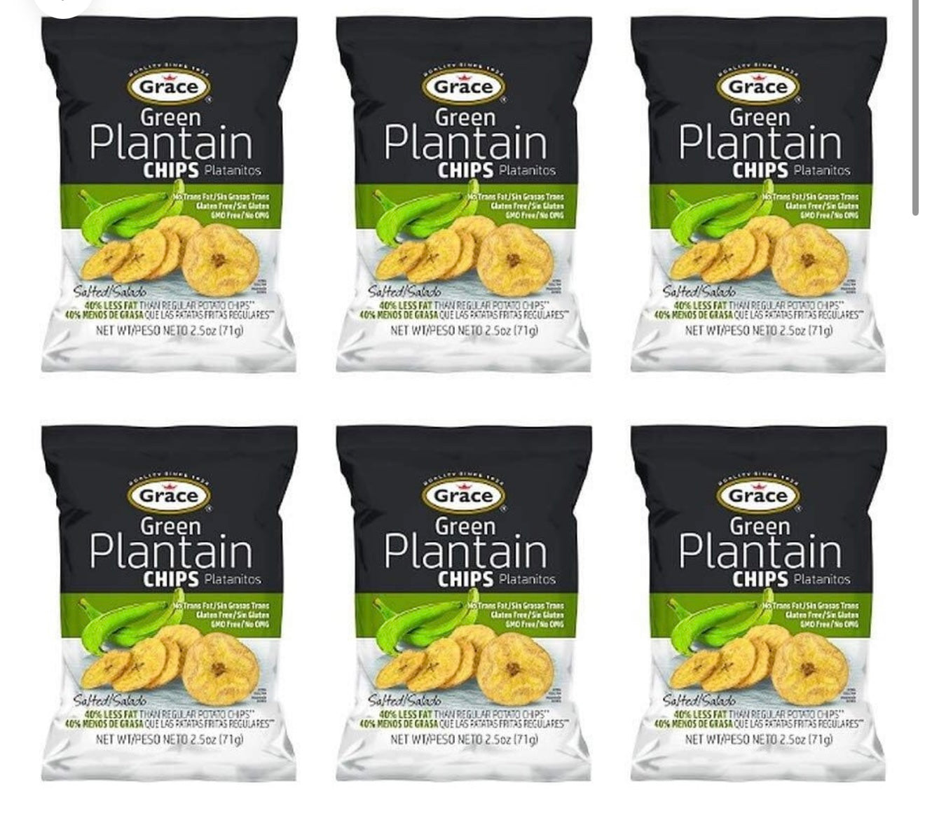Grace green plantain chips